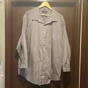 Grey Synergy mens button down shirt